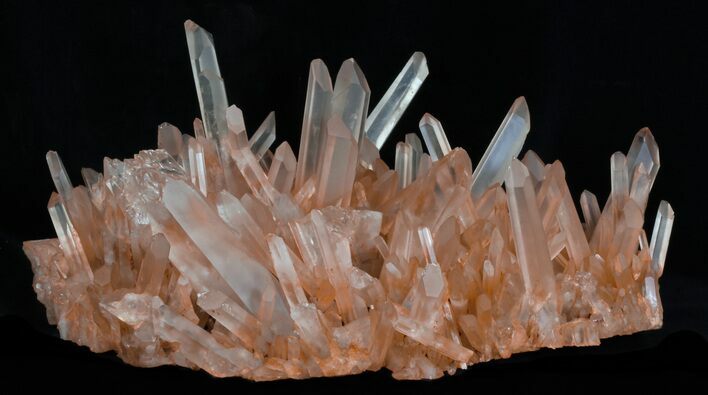 Tangerine Quartz Crystal Cluster - Madagascar #32251